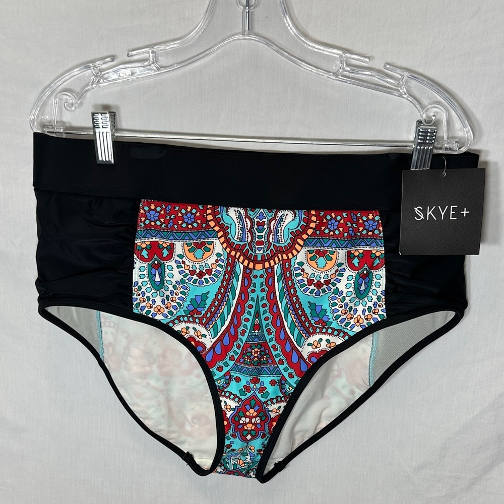 Skye Swimwear Multicolor High-Waist Bikini Bottom